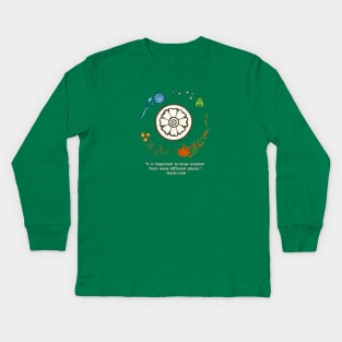 The Four Elements in Harmony Kids Long Sleeve T-Shirt